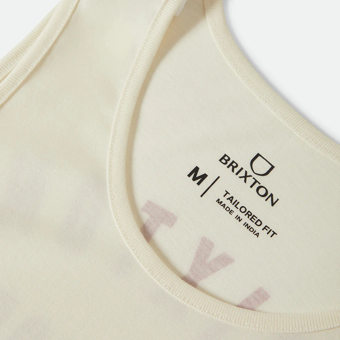 BRIXTON WOODBURN TANK TOP-OFF WHITE/CRIMSON