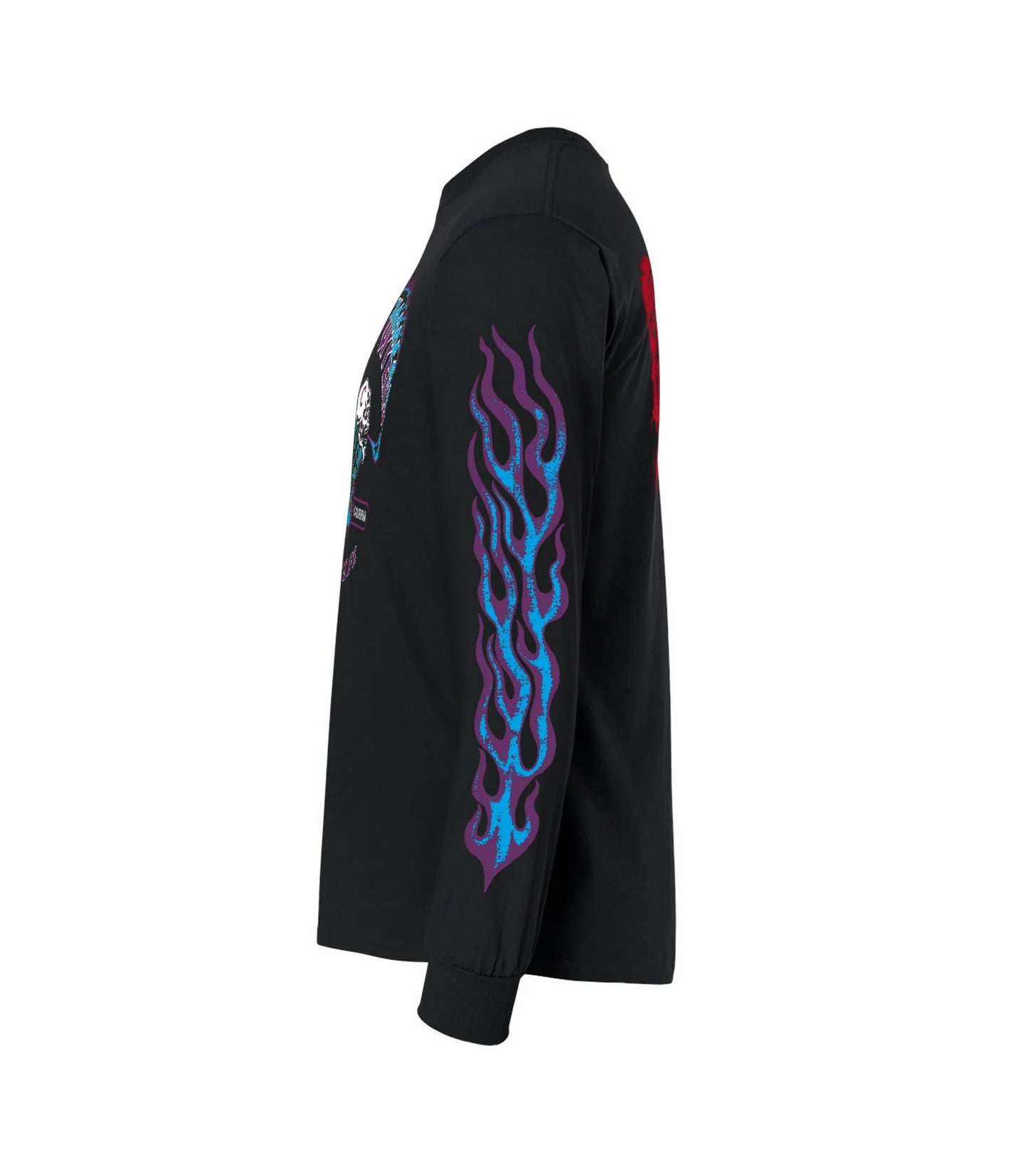 Frisco Choppers Flaming Skull Long Sleeve