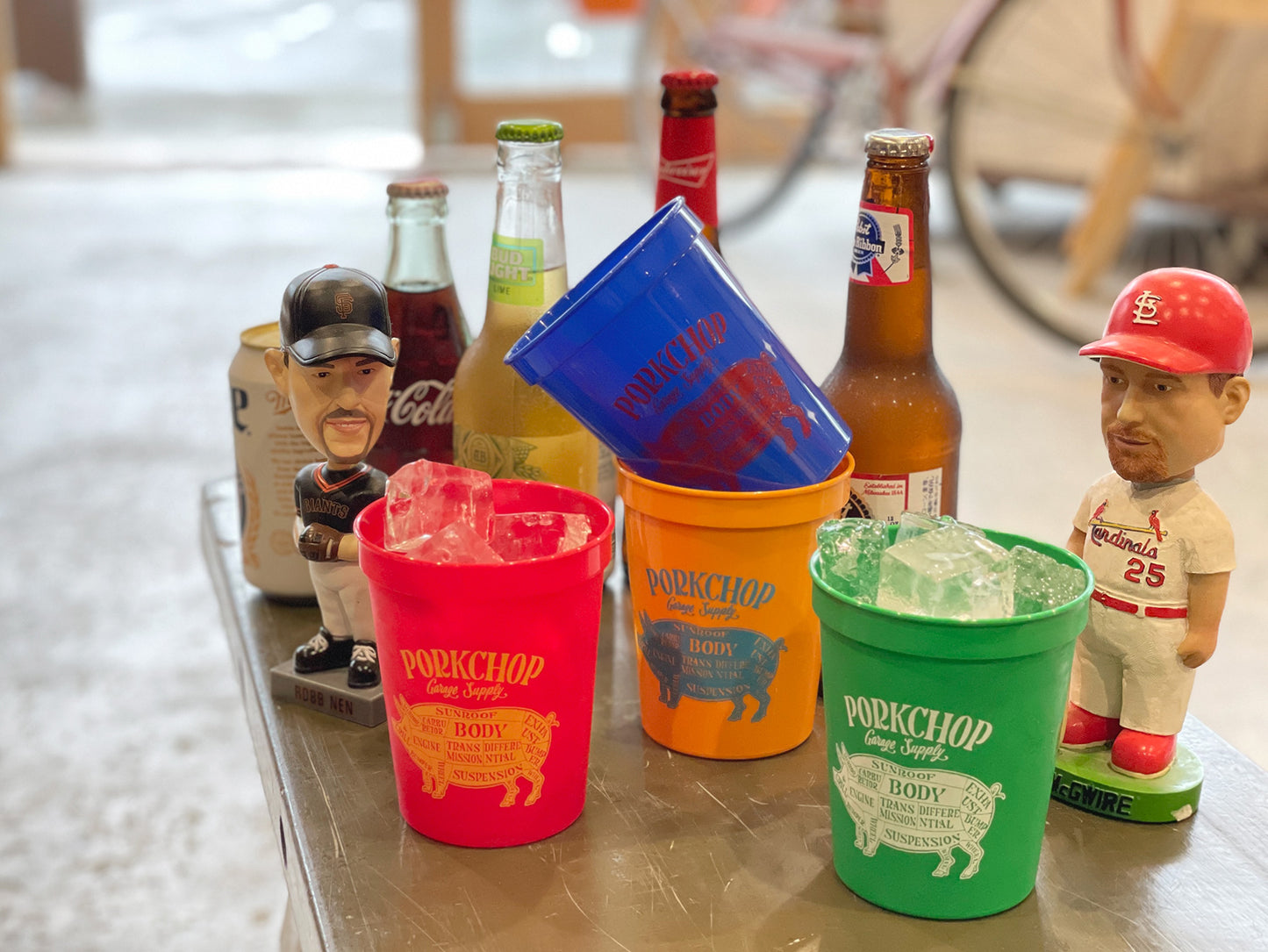 PORKCHOP GARAGE SUPPLY PORK STADIUM CUPS / 4 pieces 1 set