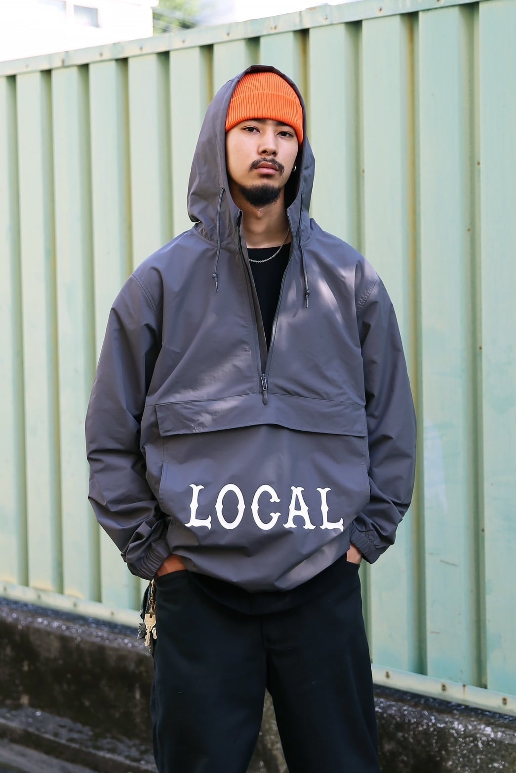 CUTRATE CLASSIC LOCAL LOGO NYLON ANORAK HOODIE カットレイト クラシックローカルロゴ ナイロンフードジャケット