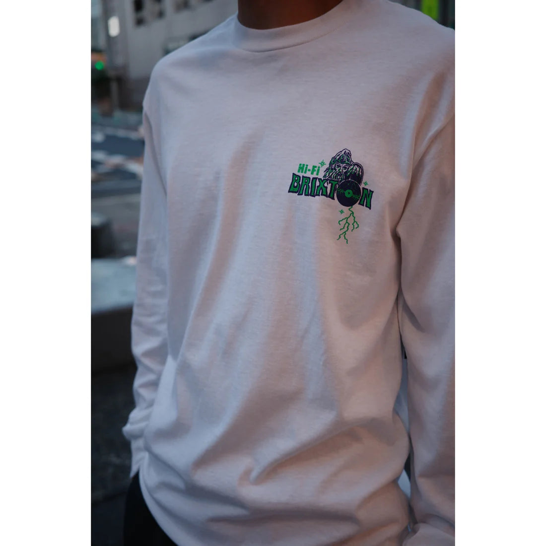 BRIXTON MADDOX L/S STT - WHITE