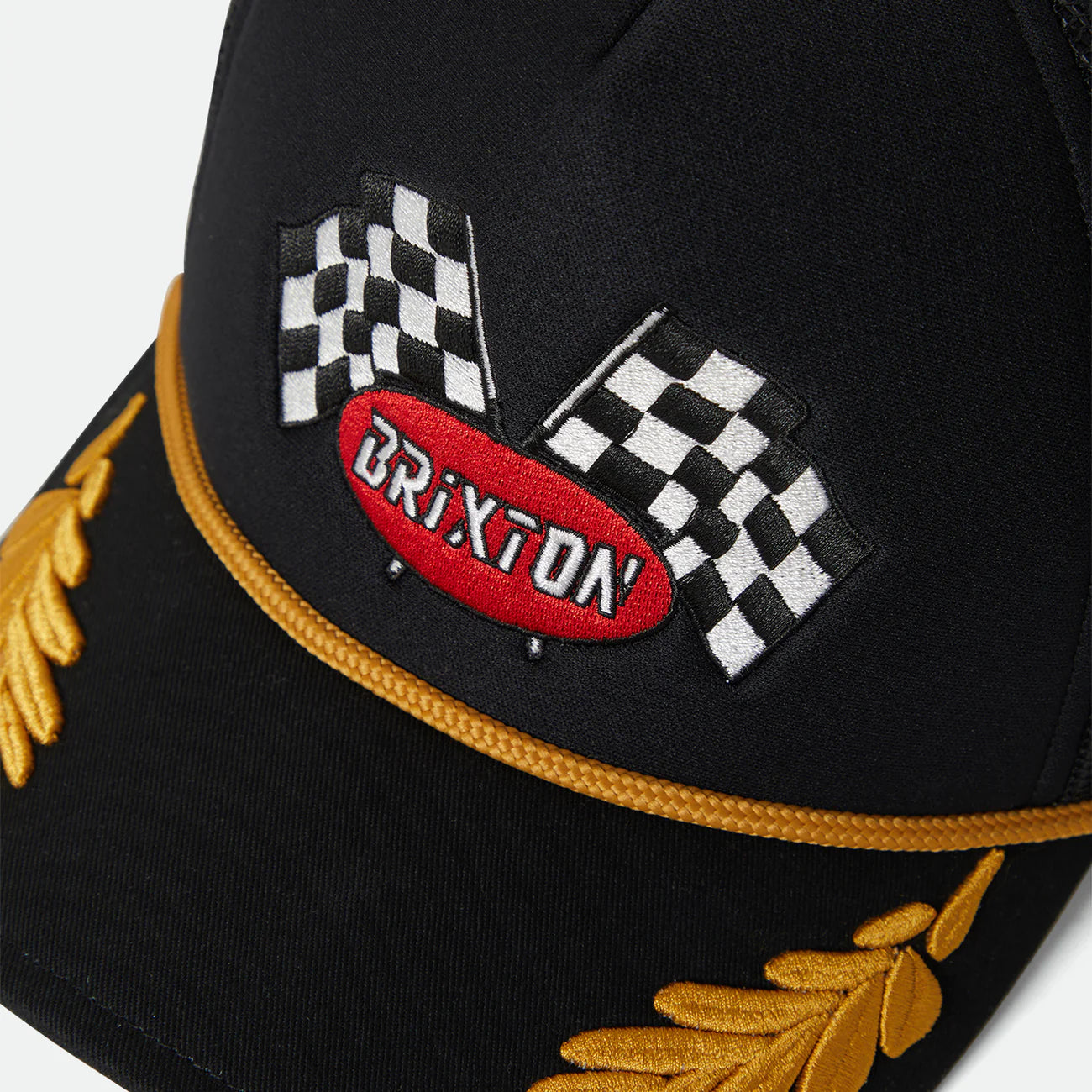 BRIXTON PODIUM NP HP TRUCKER HAT - BLACK/BLACK