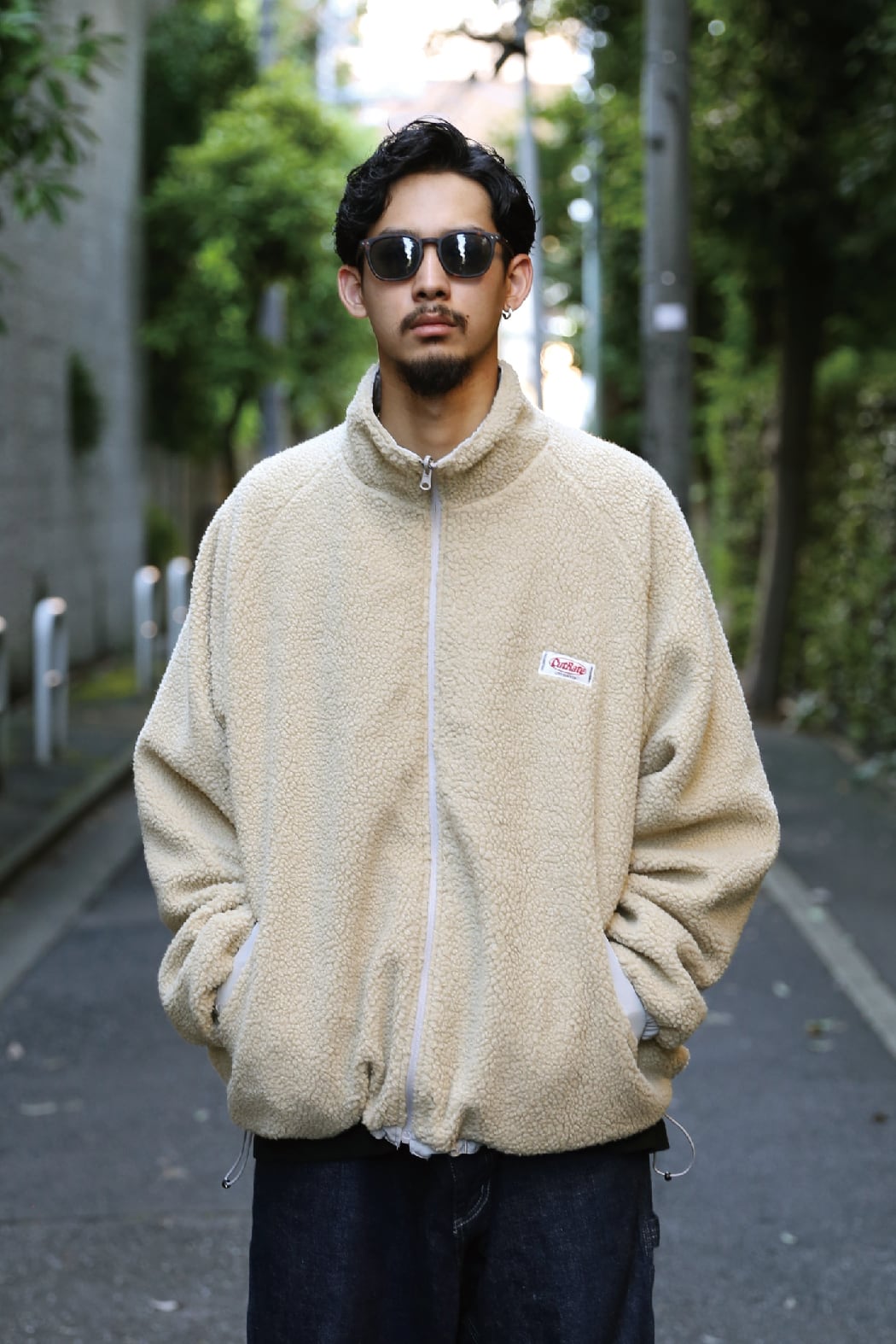 CUTRATE LOGO EMBROIDERY REVERSIBLE BOA JACKET カットレイト ロゴリバーシブルボアジャケット