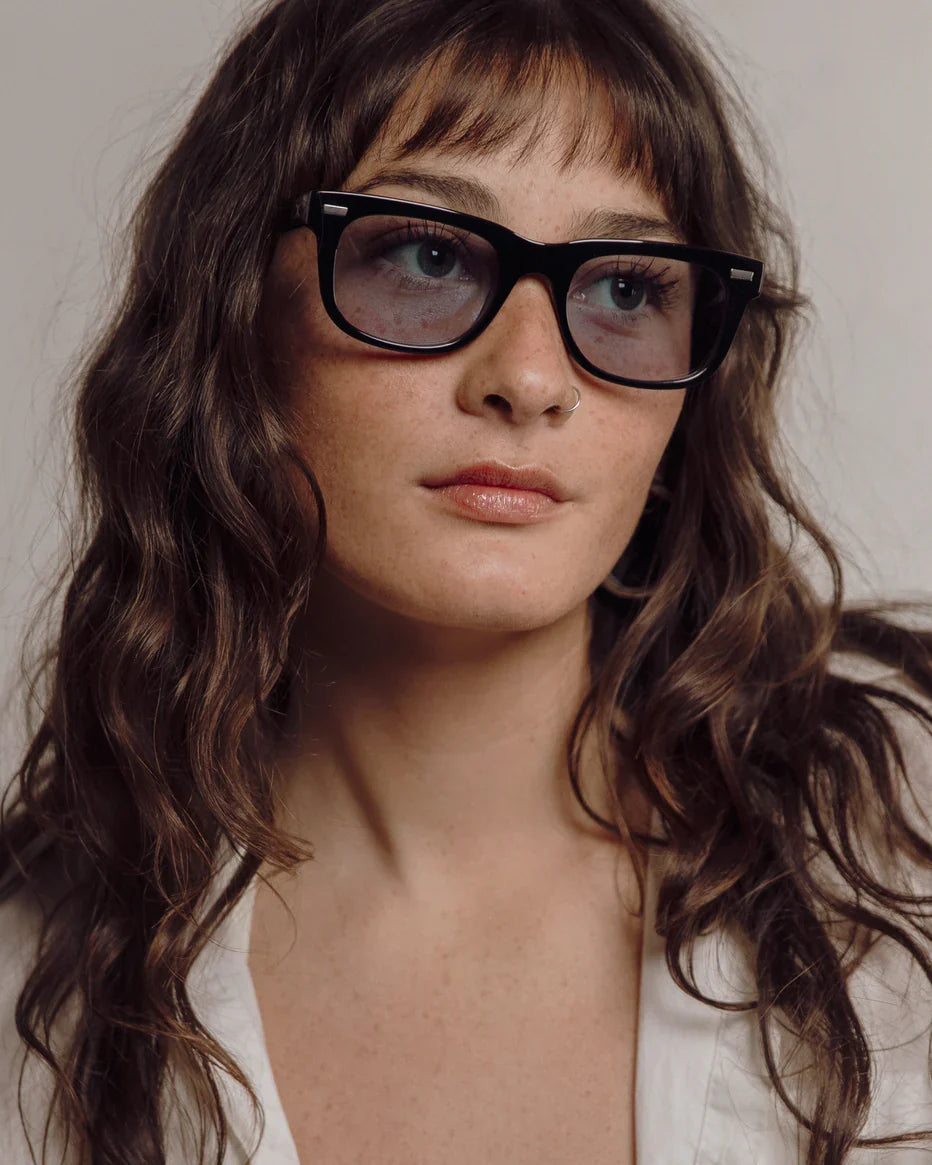 DECADE eyewear MELVIN 80s GLOSS BLACK / BLUE