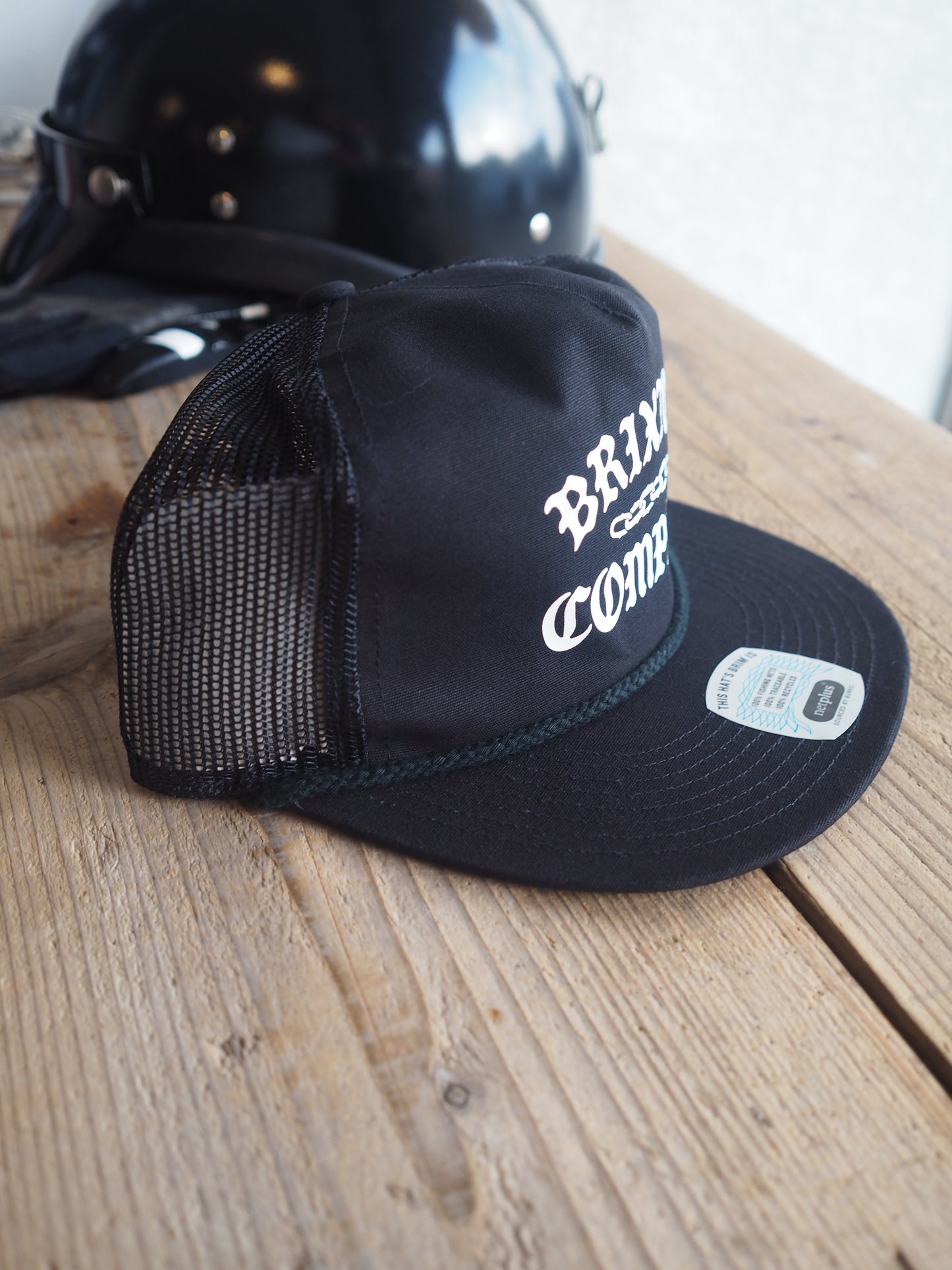 BRIXTON CHAINS NP HP TRUCKER HAT - BLACK ブリクストン チェーンズ トラッカー キャップ