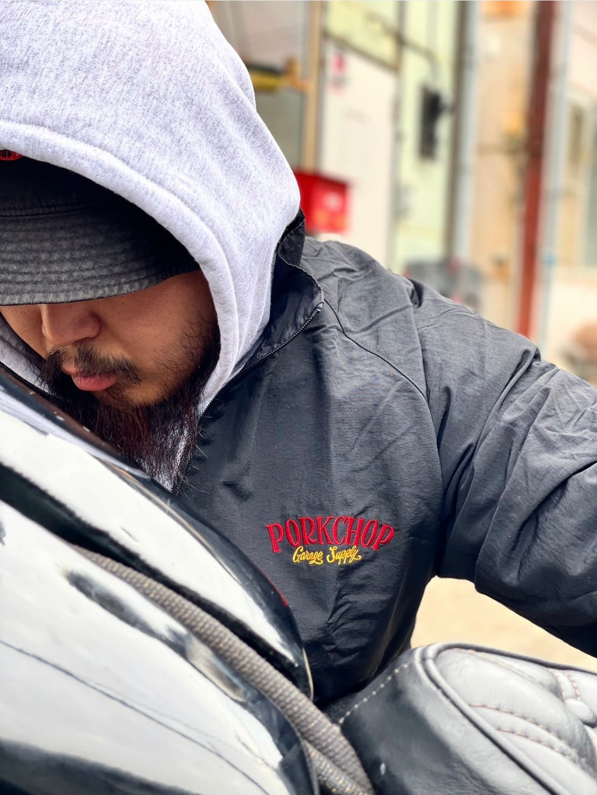 PORKCHOP GARAGE SUPPLY PORK BACK NYLON JKT