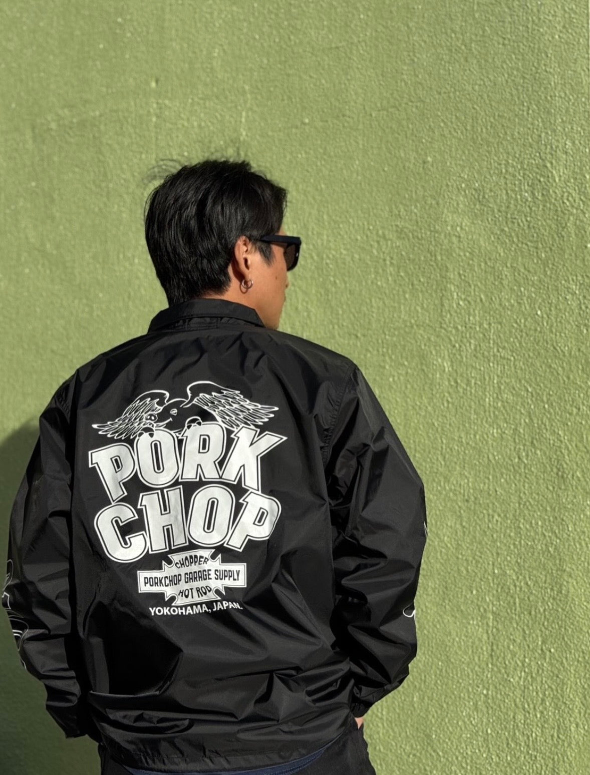 美品　ポークチョップ　スタジャン　porkchop Mサイズ　黒　チョッパー 美品ポークチョップスタジャンporkchop Mサイズ黒チョッパー | ヤマダ