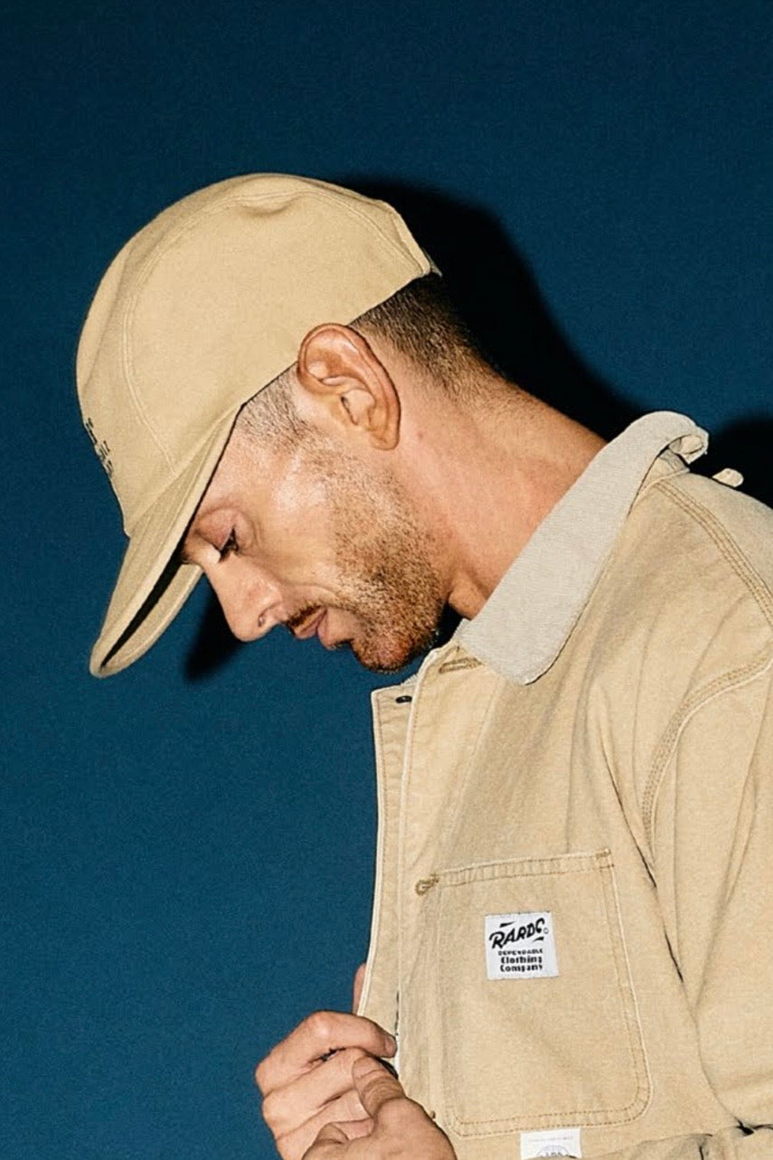 ROUGH AND RUGGED WIP CAP SAND BEIGE / SMOKE ラフアンドラゲッド ワークキャップ サンドベージュ / スモーク