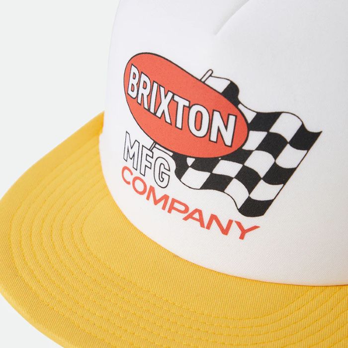 BRIXTON COLLINS NP HP TRUCKER HAT YELLOW/WHITE/YELLOW