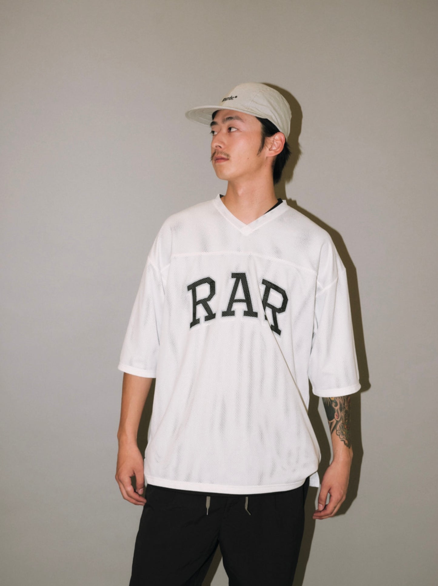 ROUGH AND RUGGED TRONT ラフアンドラゲッド トロント メッシュTシャツ フットボールシャツ