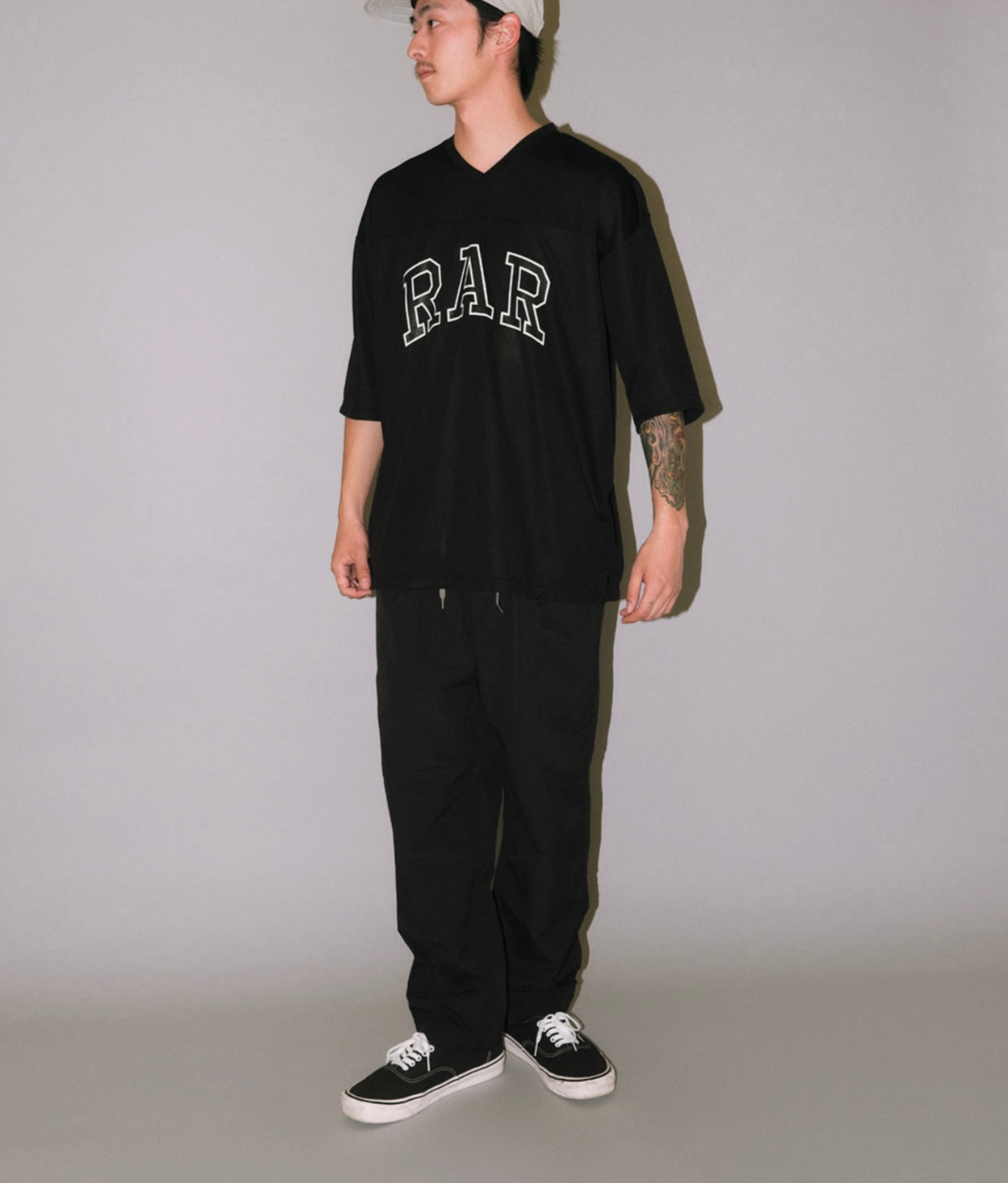 ROUGH AND RUGGED TRONT ラフアンドラゲッド トロント メッシュTシャツ フットボールシャツ