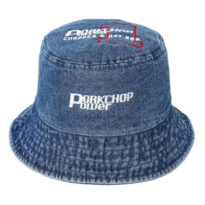 PORKCHOP GARAGE SUPPLY P POWER DENIM BUCKET HAT