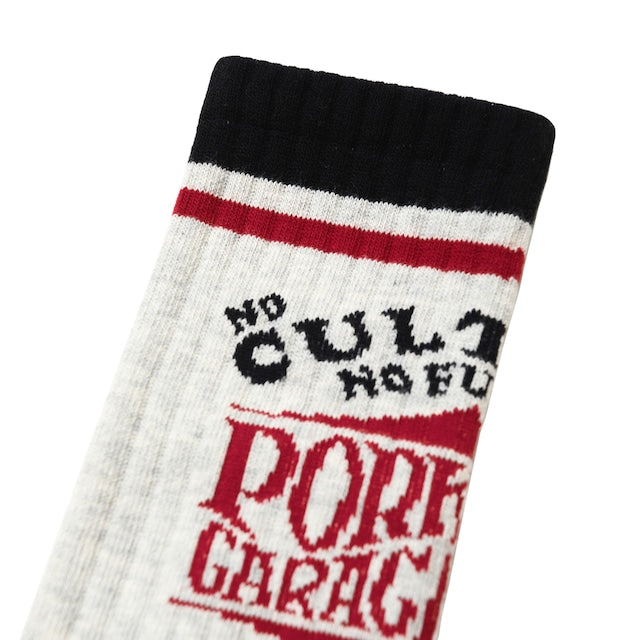 PORKCHOP GARAGE SUPPLY WAVE LOGO SOX ポークチョップガレージサプライ ウェーブロゴ ソックス