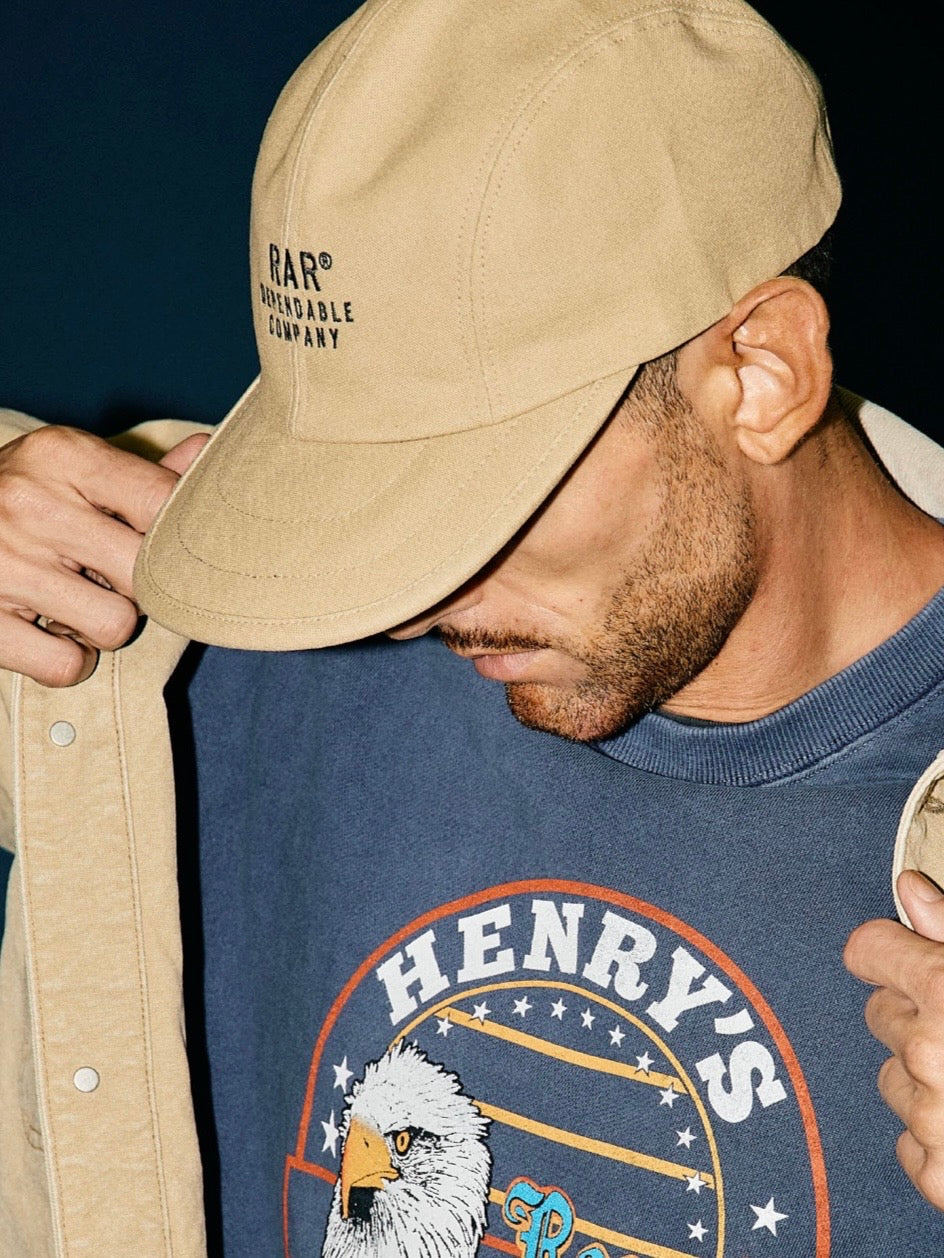 ROUGH AND RUGGED WIP CAP SAND BEIGE / SMOKE ラフアンドラゲッド