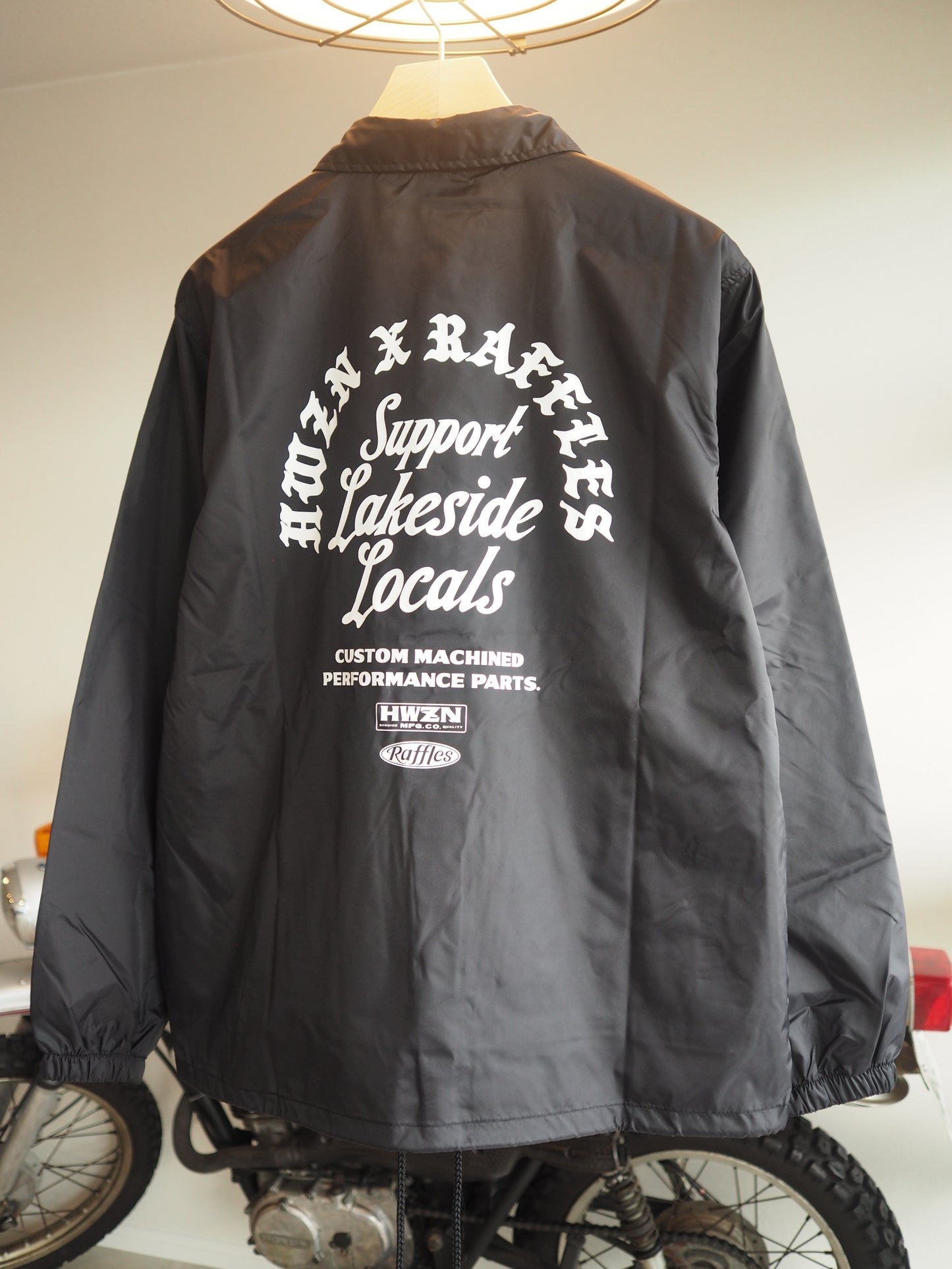 HWZN × Raffles double name coach jacket　ハウゼンｘラッフルズ　コーチジャケット
