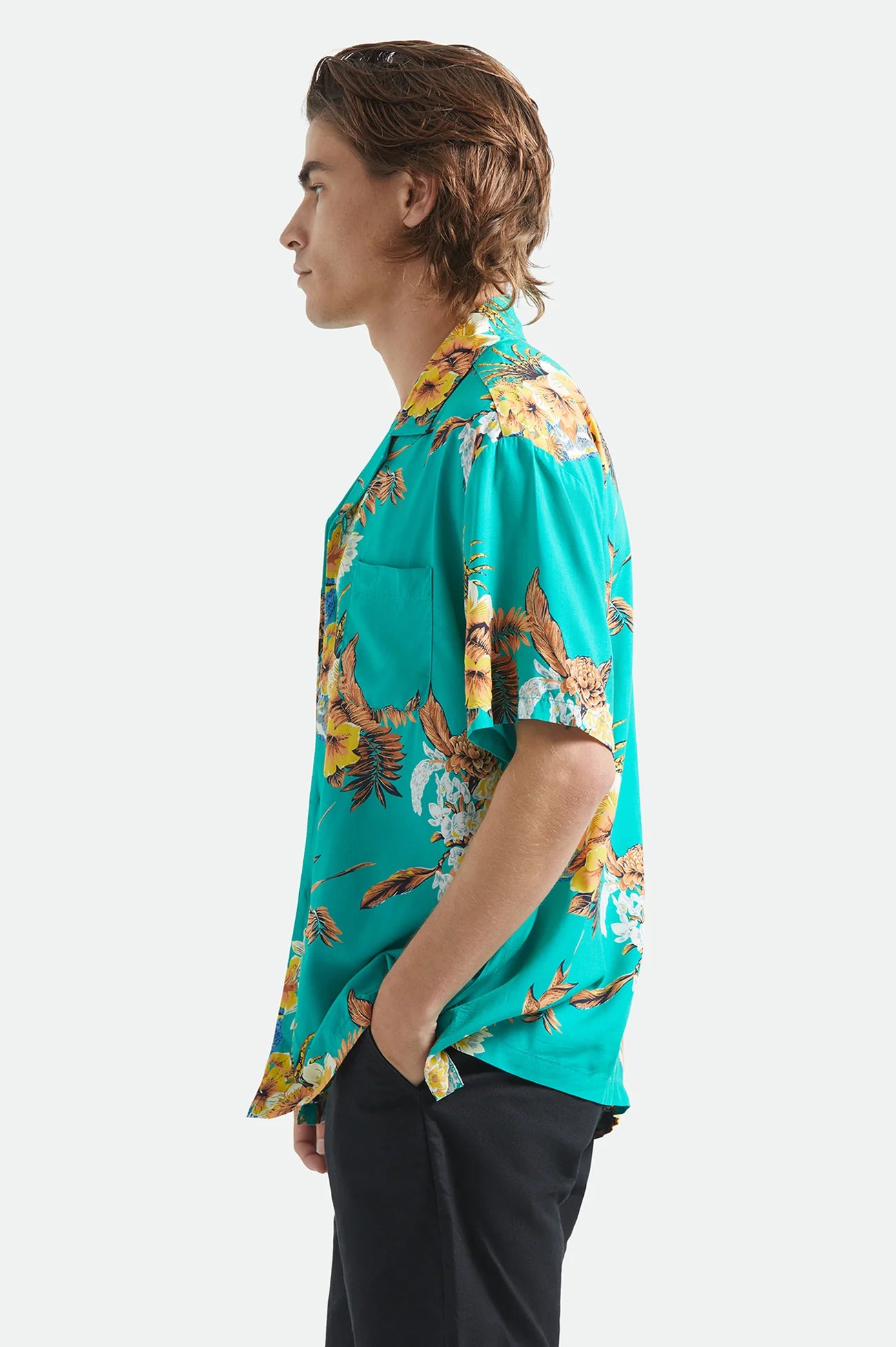 BRIXTON BUNKER VACATION S/S WVN ブリクストン バンカーバケーション リラックスショートスリーブシャツ