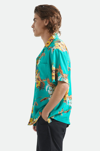 BRIXTON BUNKER VACATION S/S WVN ブリクストン バンカーバケーション リラックスショートスリーブシャツ