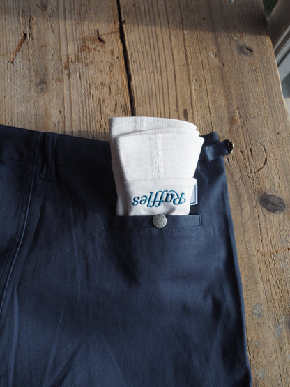 Raffles logo short brim ball hat