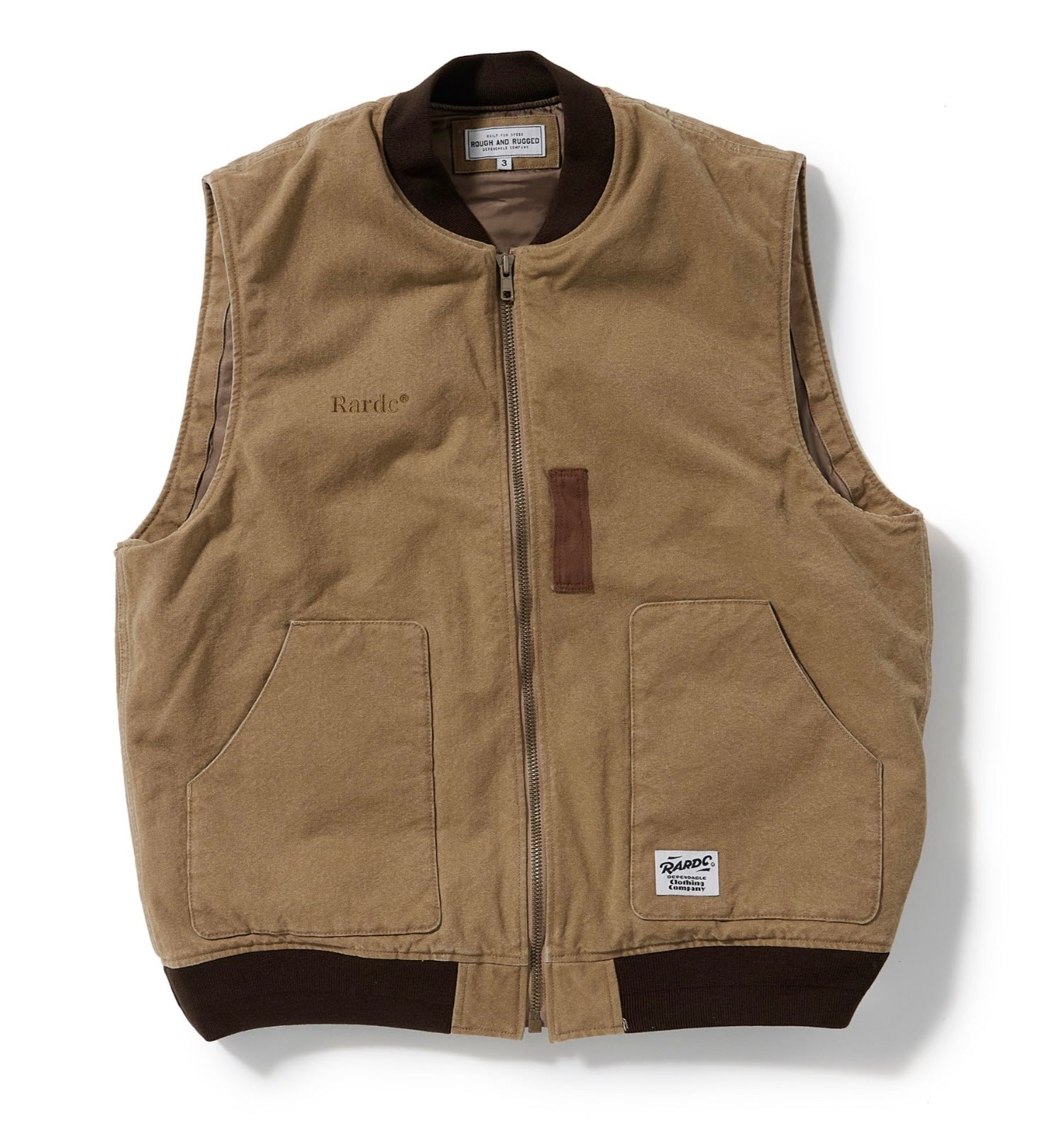 rough and rugged 中綿　レーシングベスト　ダウンベスト ROUGH AND RUGGED SQV utility vest ラフアンドラゲッド