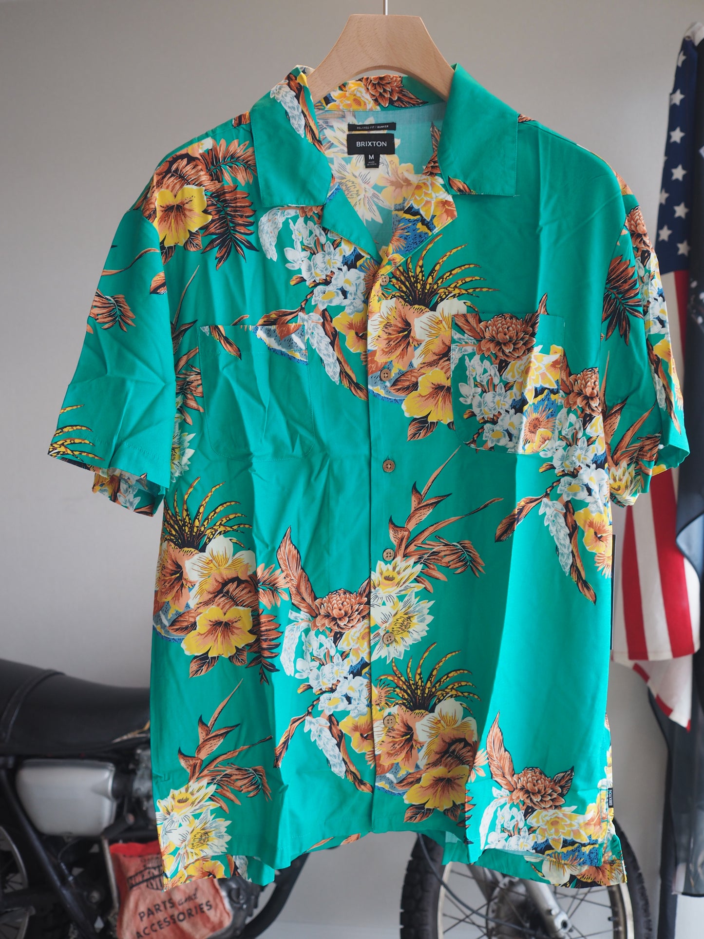 BRIXTON BUNKER VACATION S/S WVN ブリクストン バンカーバケーション リラックスショートスリーブシャツ