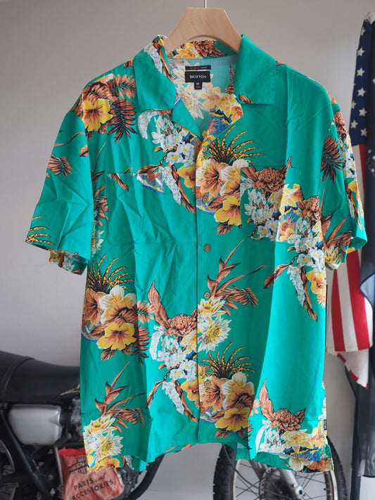 BRIXTON BUNKER VACATION S/S WVN ブリクストン バンカーバケーション リラックスショートスリーブシャツ