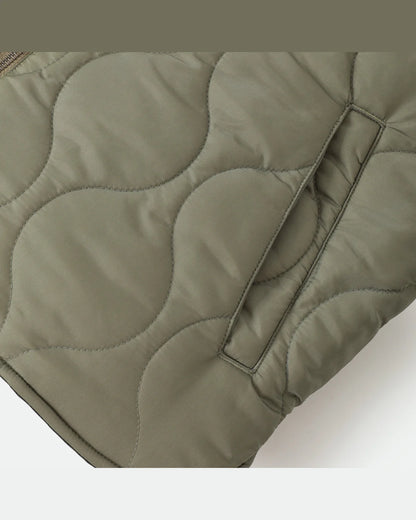 BRIXTON BUILDERS ABRAHAM REV VEST - BLACK / OLIVE SURPLUS