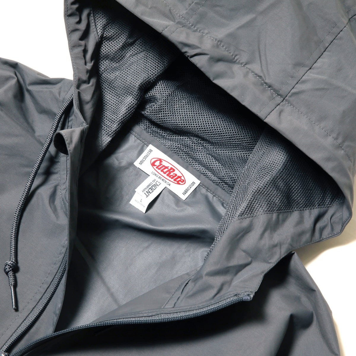 CUTRATE CLASSIC LOCAL LOGO NYLON ANORAK HOODIE　カットレイト　クラシックローカルロゴ　ナイロンフードジャケット