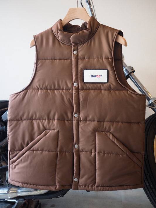 LIMITED ITEM ROUGH AND RUGGED RACING VEST パデットベスト ナイロン レーシングベスト Brown