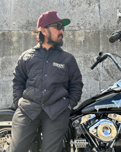 HWZN.MFG.CO.  Box logo quilting jacket　ハウゼン　ボックスロゴ　キルティングジャケット