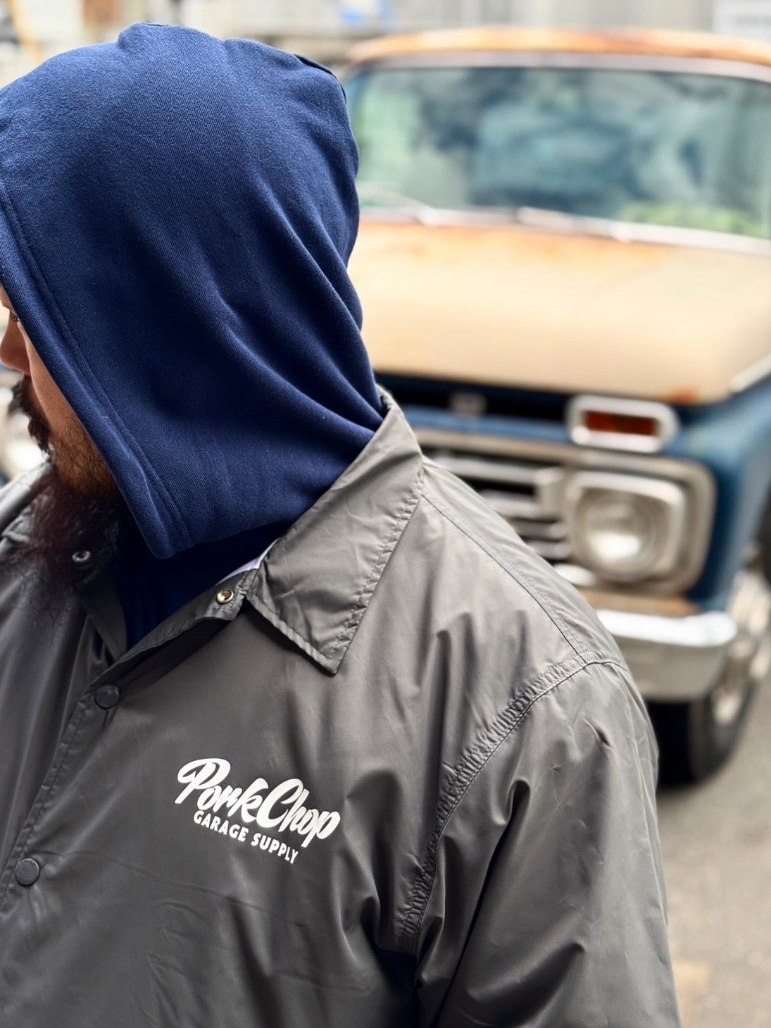 PORKCHOP GARAGE SUPPLY SCRIPT PORK COACH JKT ポークチョップ