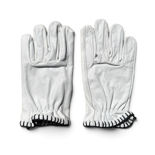 Signal Glove WHITE / black lace
