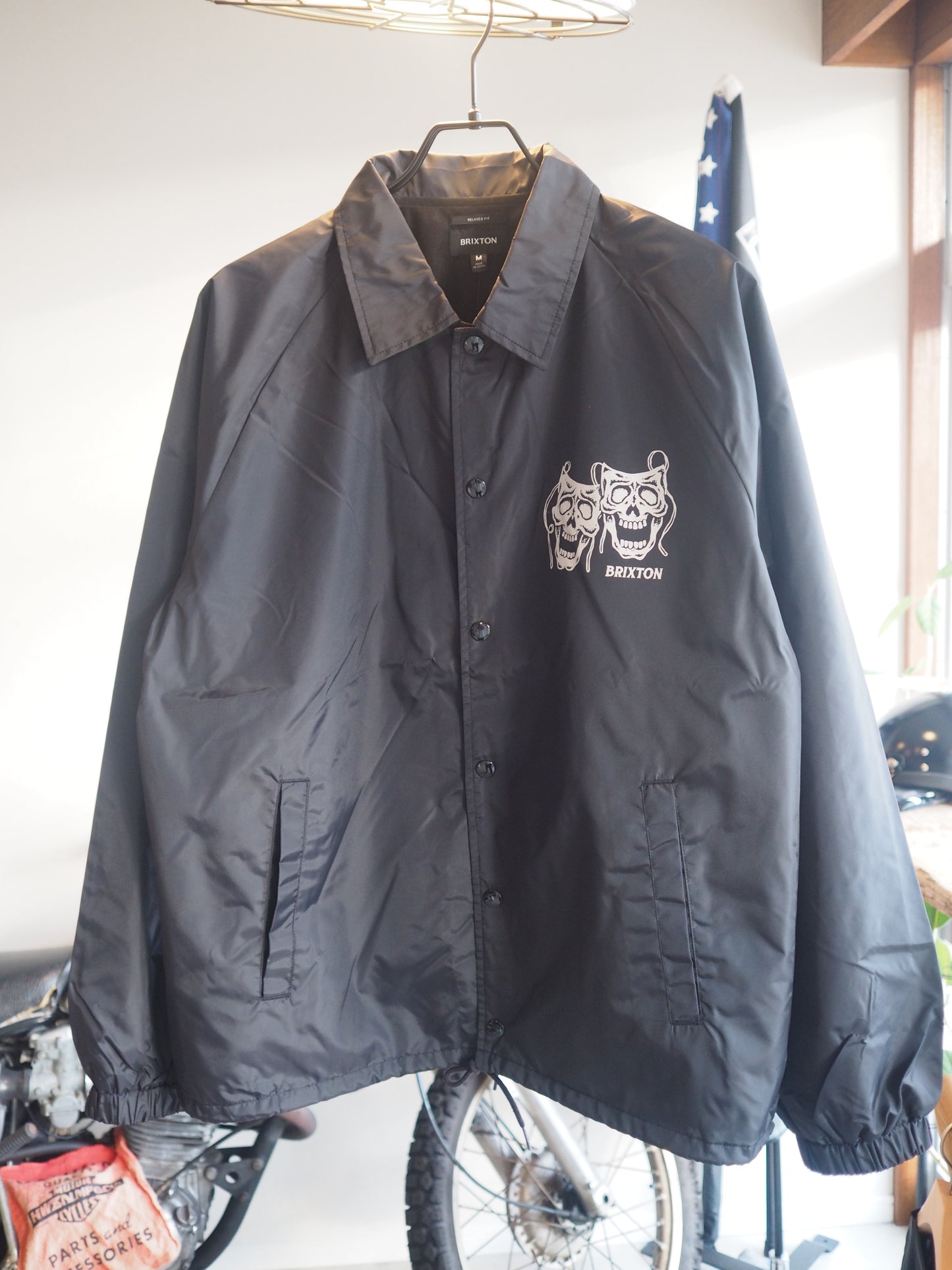 BRIXTON WATCHMAN LW COACHES JKT - BLACK ブリクストン ウォッチメン コーチジャケット