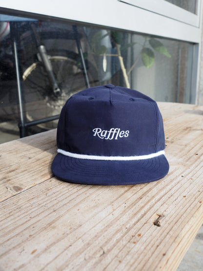 Raffles logo 5panel nylon cap