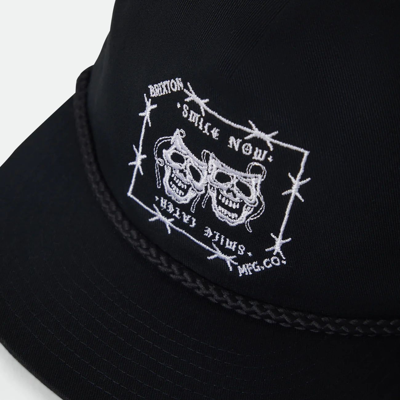 BRIXTON SMILE ALWAYS HP SNPK - BLACK ブリクストン スマイルオールウェイズ スナップバックキャップ