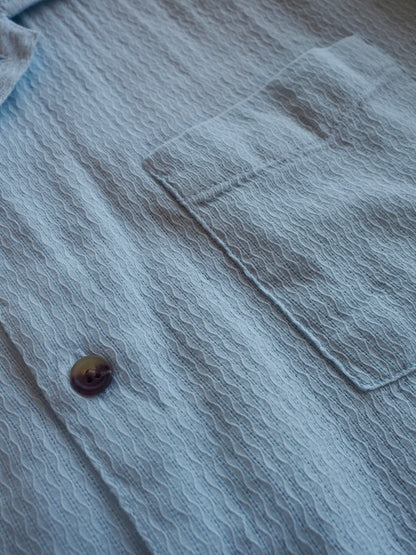 BRIXTON THE VINTAGE S/S WVN BLUE AURA ブリクストン ビンテージ ショートスリーブシャツが