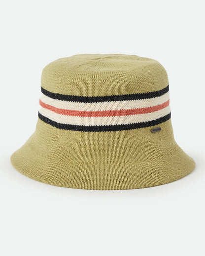 BRIXTON REDDING KNIT PACKABLE HAT - GREEN MULTI STRIPE
