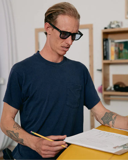 DECADE eyewear MELVIN 80s GLOSS BLACK / BLUE