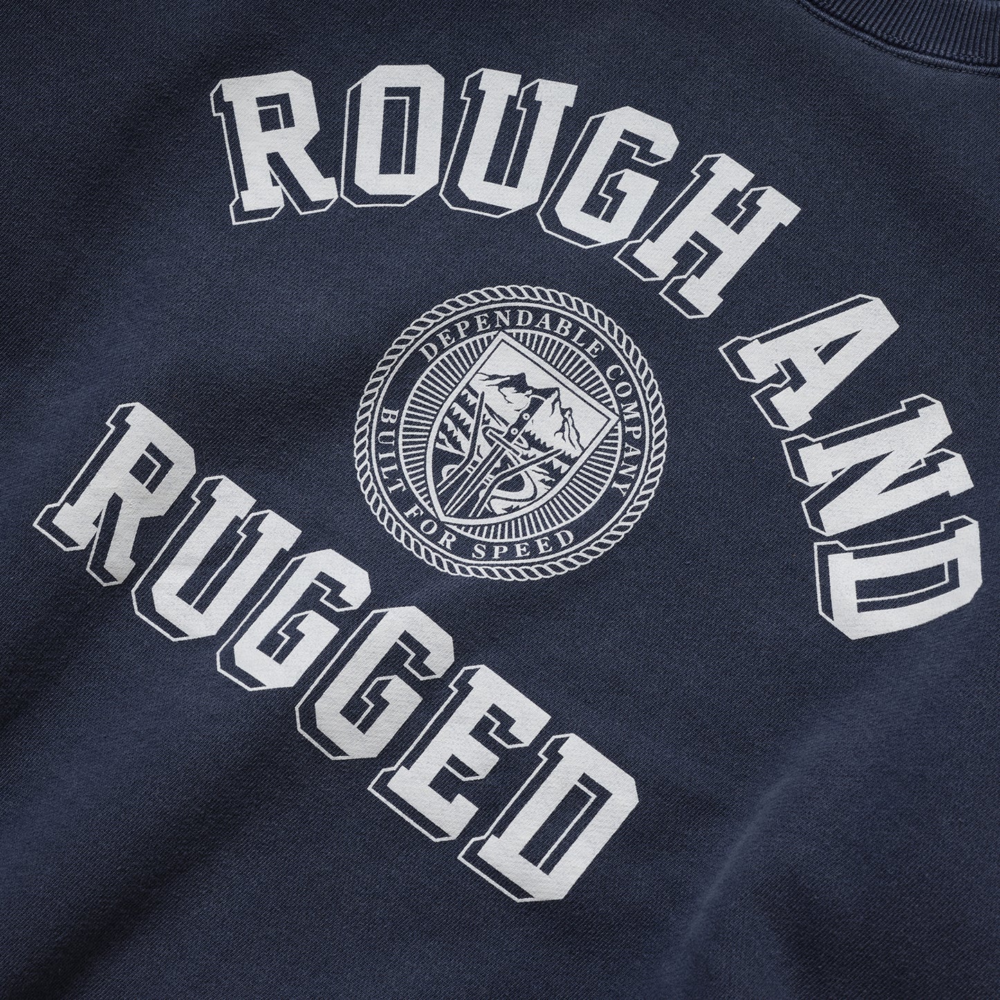 ROUGH AND RUGGED DESIGN SWEAT PIG NAVY / PIG BLACK ラフアンドラゲッド デザインスウェット
