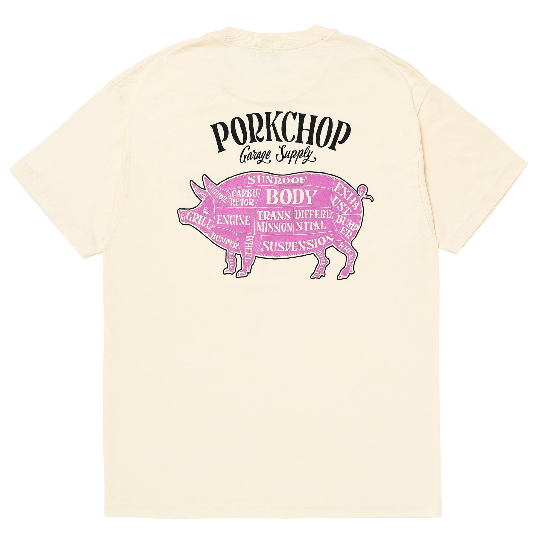 PORKCHOP GARAGE SUPPLY PORK BACK TEE ポークチョップガレージ