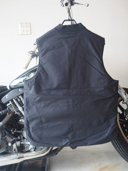 BRIXTON BUILDERS ABRAHAM REV VEST - BLACK / OLIVE SURPLUS