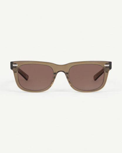 DECADE eyewear MELVIN 80s CRYSTAL OLIVE / BROWN