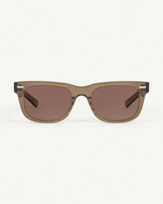 DECADE eyewear MELVIN 80s CRYSTAL OLIVE / BROWN