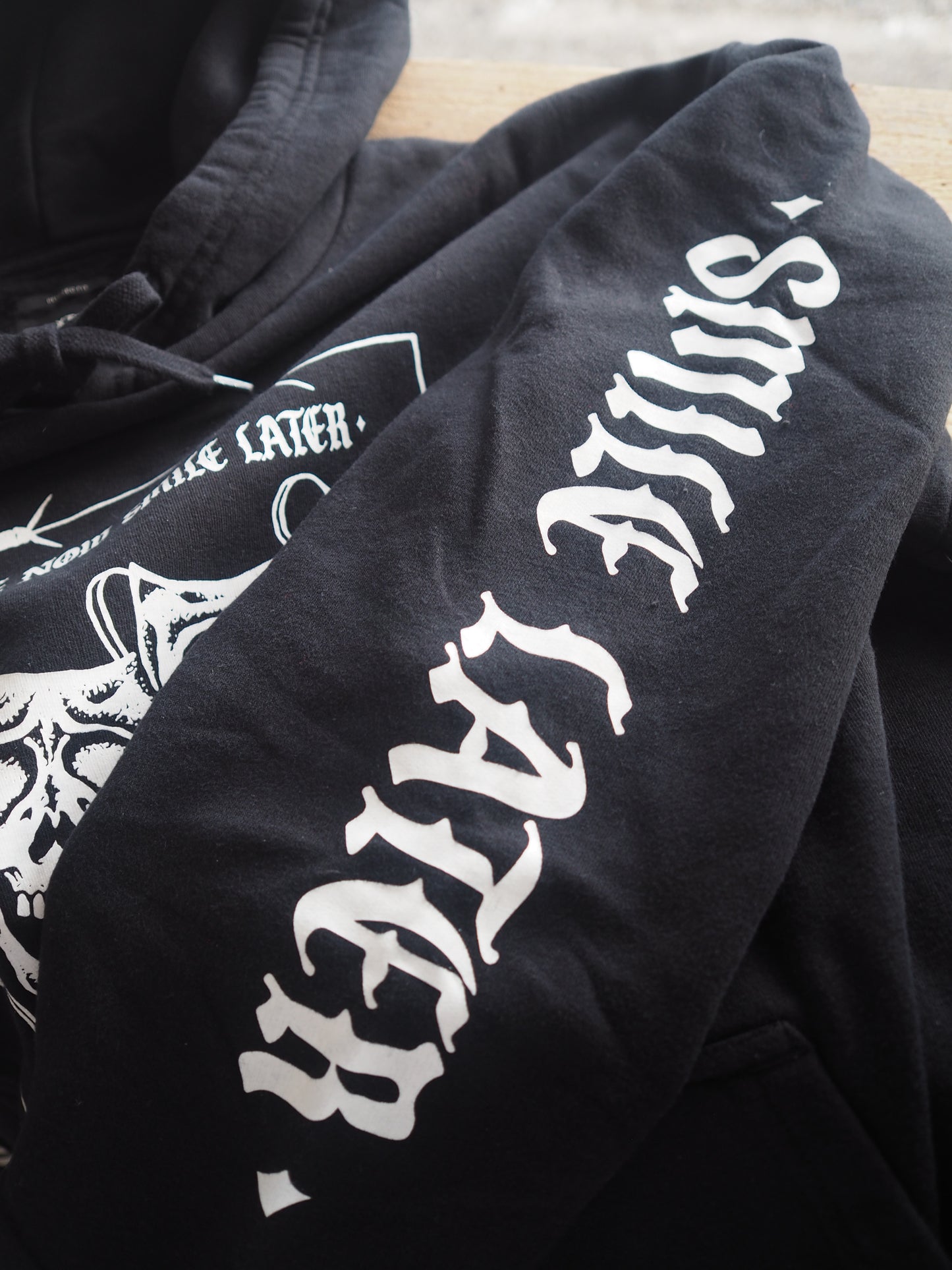 BRIXTON SMILE ALWAYS RELAXED HOODIE - BLACK ブリクストン スマイルオールウェイズ リラックス フーディ パーカー