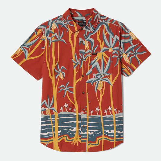 BRIXTON CHARTER PRINT S/S WVN　チャータープリントショートスリーブシャツ
