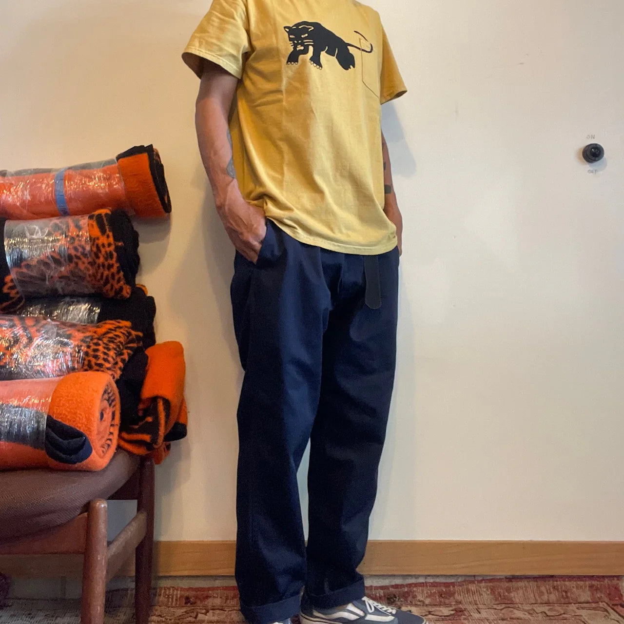 Psicom tivoLi surf shop  Everyday WORK PANTS "T/C" 2024 / Navy, Khaki　サイコム　チボリサーフショップ　エブリデイワークパンツ