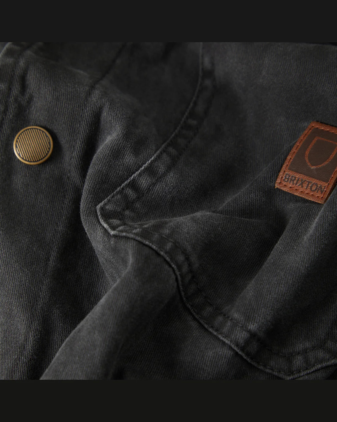 BRIXTON PAINTERS JACKET - WASHED BLACK