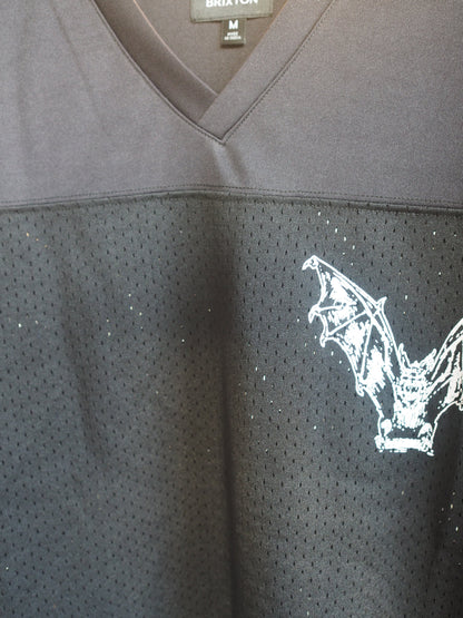 BRIXTON BAGGY MESH PRACTICE JERSEY - BLACK/WHITE CHIPPA ブリクストン バギーメッシュジャージ