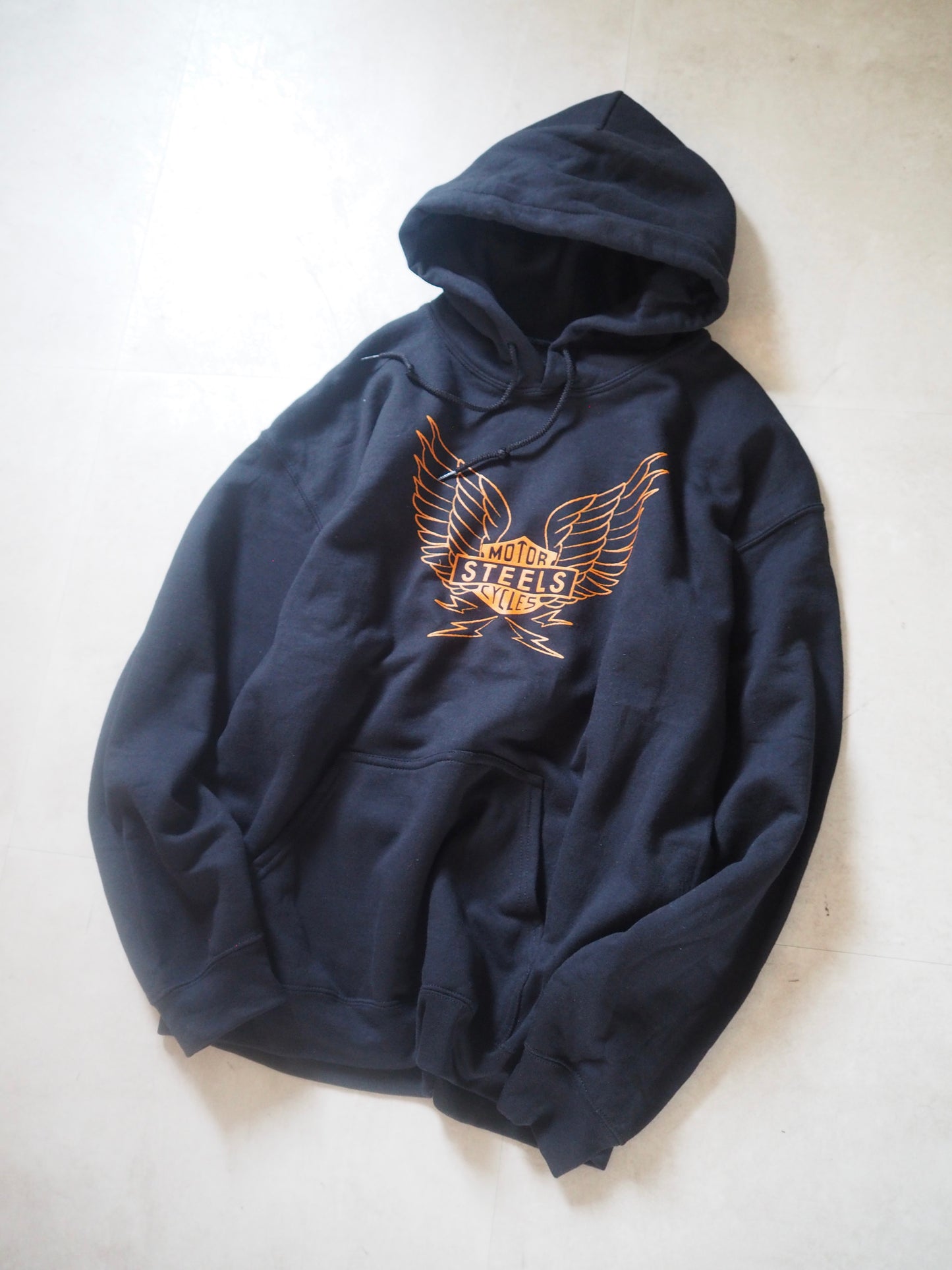 Steels Flying Bar & Shield logo hoodie スティールズ パーカー