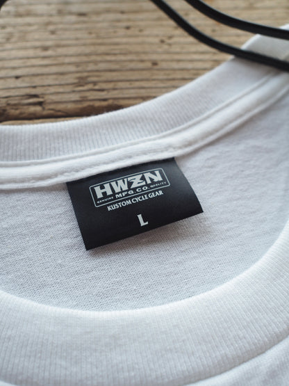 HWZN × Raffles double name short sleeve pocket tee　ハウゼンｘラッフルズ　ダブルネームTシャツ