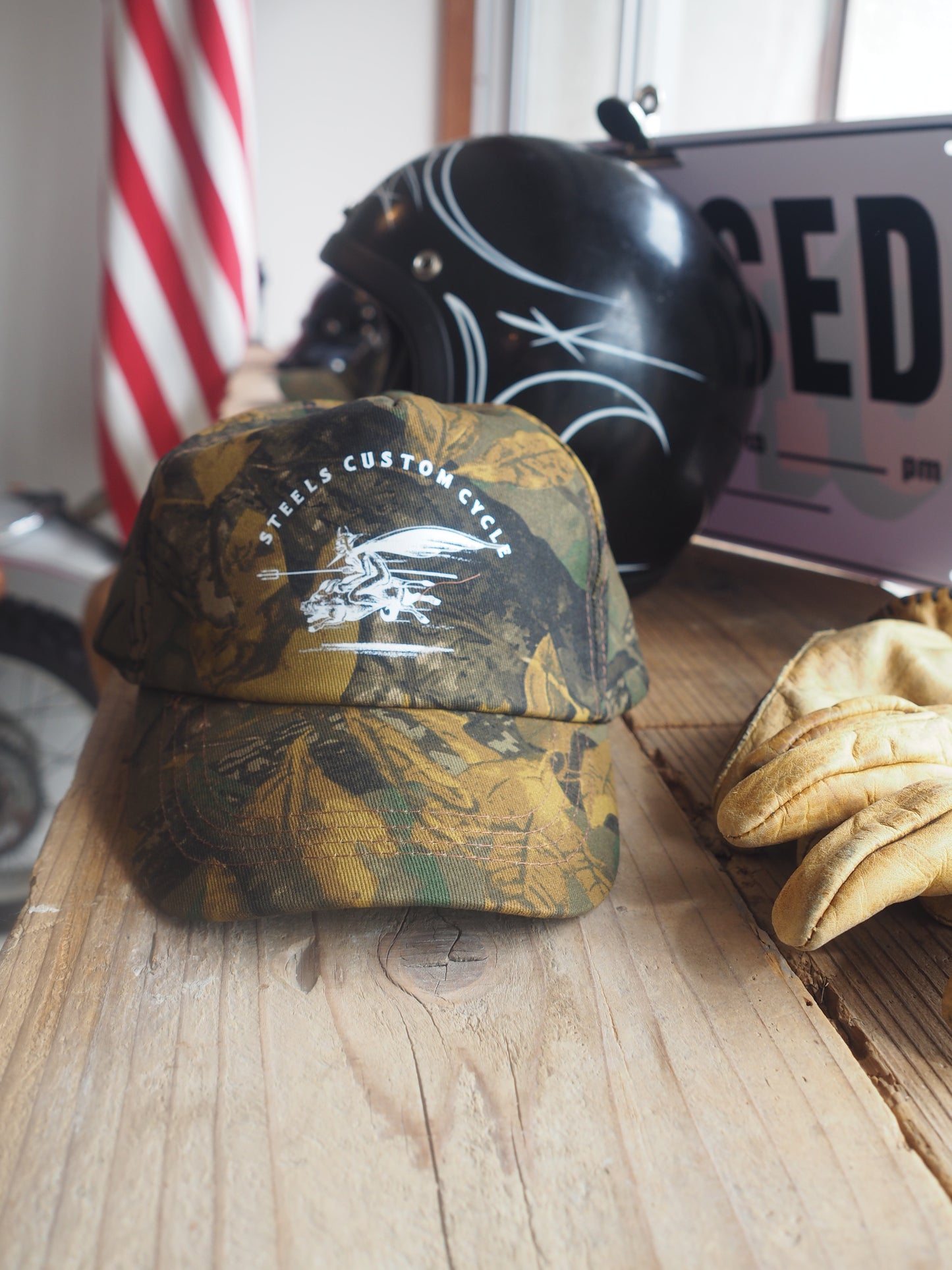 Steels devil camo cap スティールズ デビルカモキャップ